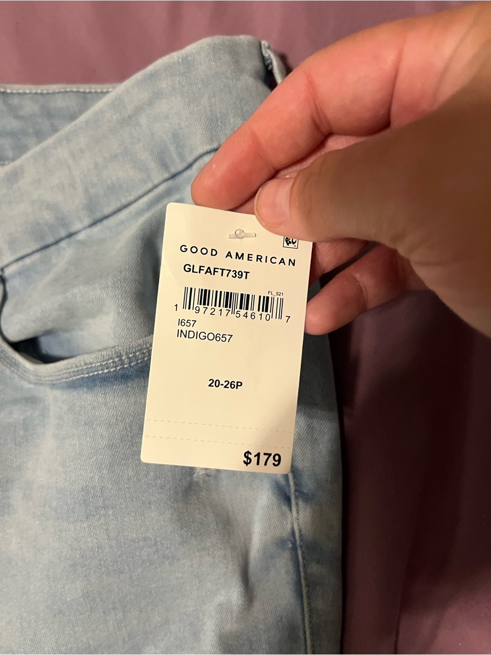 Good American Light Blue Wide Leg Jeans - Picture 5 of 5